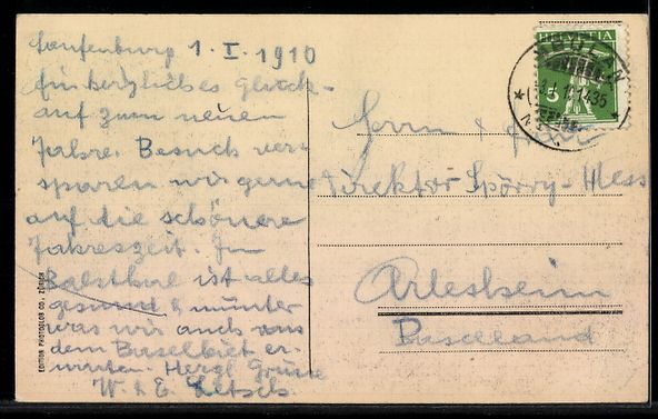 Ansichtskarten: AK Laufenburg, Ortsansicht mit Kirche – Gebraucht aus Berlin von bartko-reher 1