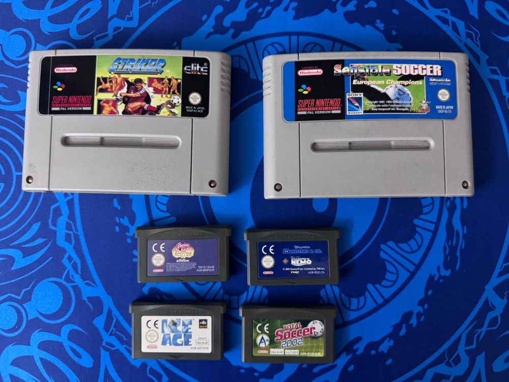 Stock RETRO GAMES Gameboy Advance + Super Nintendo games | Kaufen auf ...