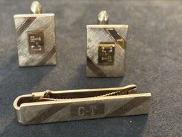 Anson Manschetten/Krawatten Schmuck Pat.Pend 12K G.F