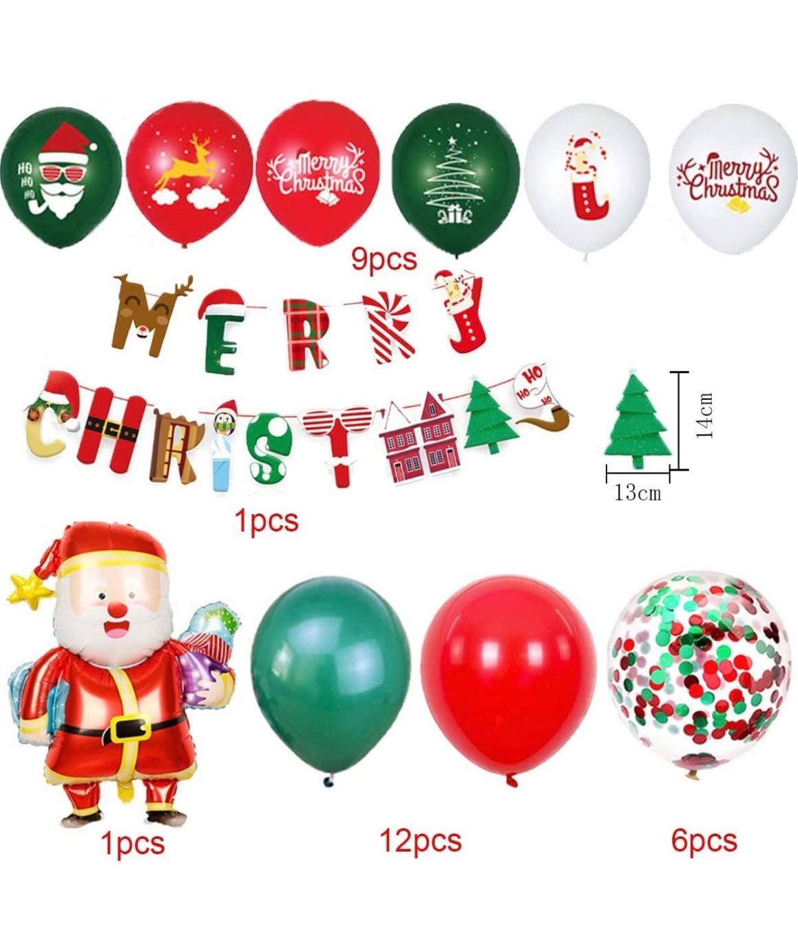 Tutte le decorazioni: Weihnachtsballon Deko Set, 30 Teile – Nuovo e nell'imballaggio originale da Basel venduto da Seifehuesli 1