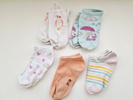 5 Paar Mädchen Sneaker Socken Gr. 27-30