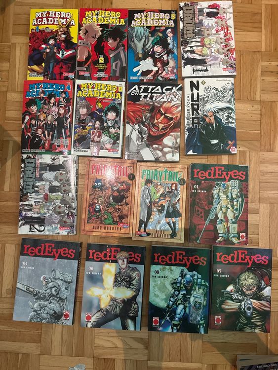 Fumetti: Manga Konvolut Red Eyes, My Hero Academia, Fairy Tail – Usato da Wittenbach venduto da dan_9tkk