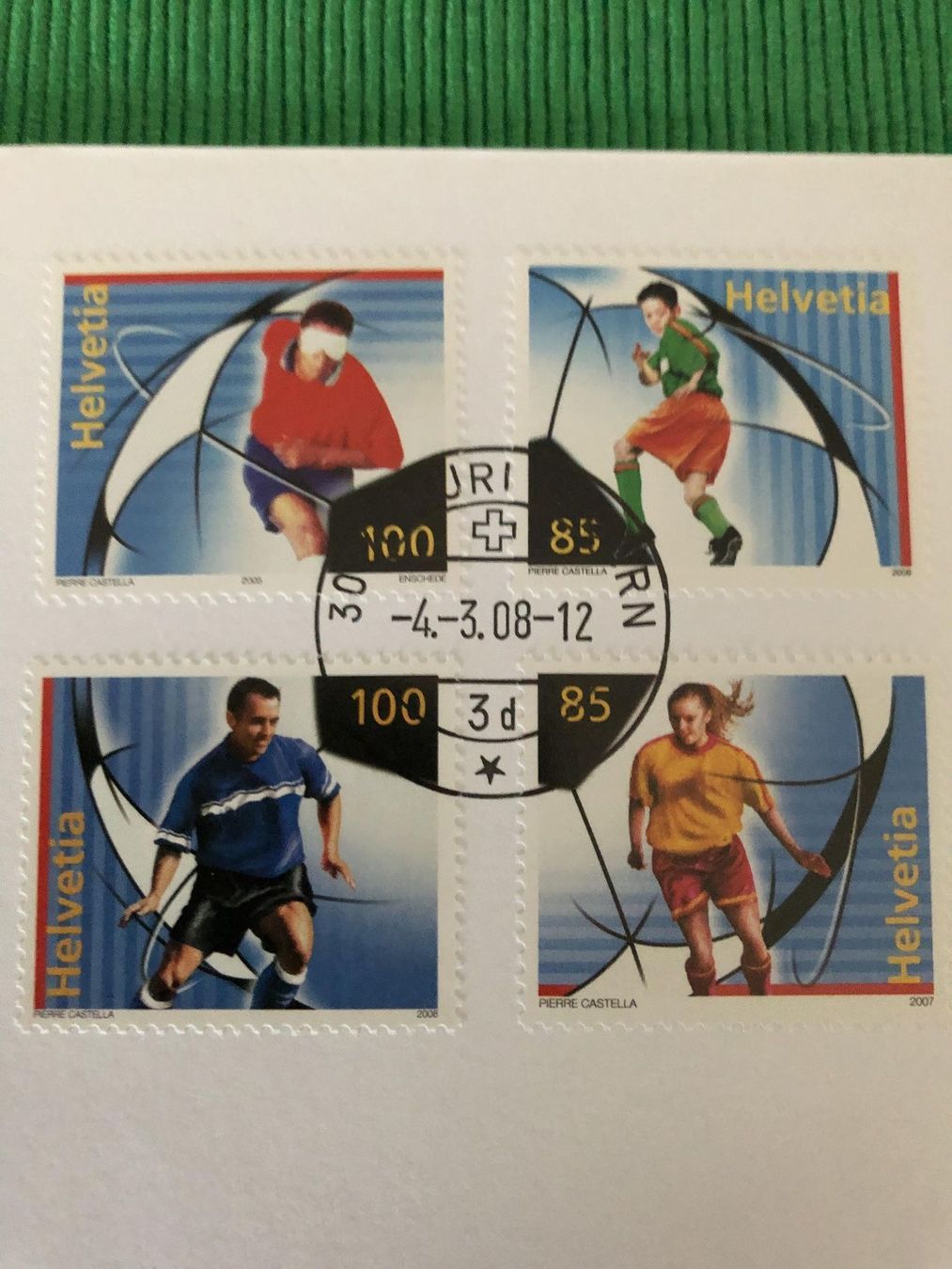Alle Briefmarken: 2008 Sondermarke "Aktivfussball" – Gebraucht aus Horw von Luki49 1