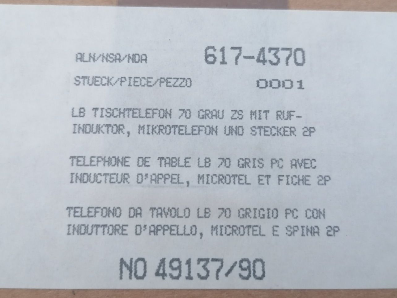 Telefoni: Zivilschutztelefon – Nuovo (secondo la descrizione) da Geroldswil venduto da Dirici 2