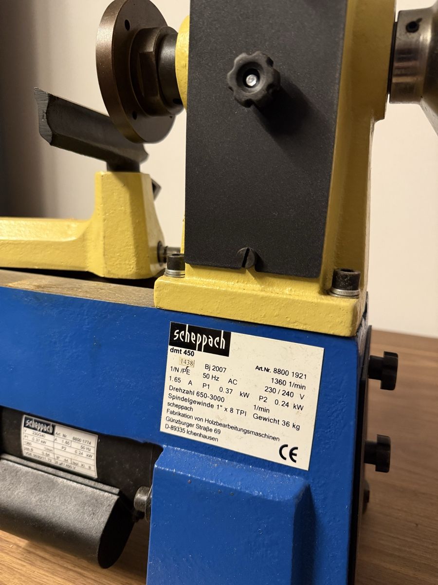 Scheppach Alle Maschinen: Scheppach DMT 450 Drechselmaschine  – Neu (gemäss Beschreibung) aus Untersiggenthal von nathimathers 4