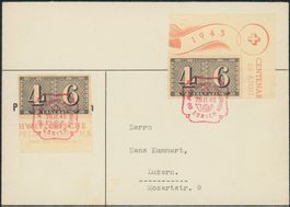 1943 - 100 Jahre Briefmarke - Blockausschnitte - FDC ET