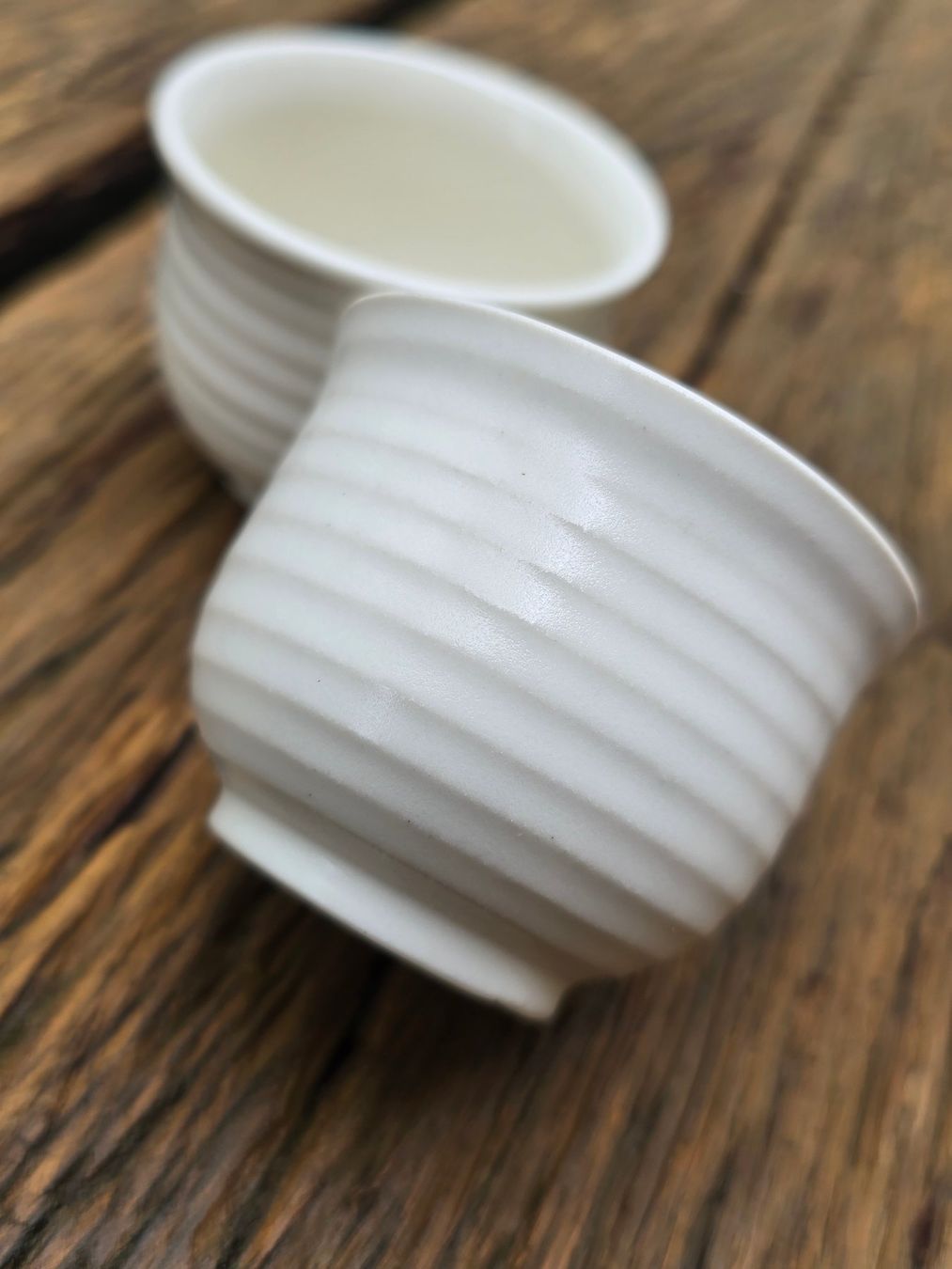 Set di piatti: Keramik: kleines Teebecher Set 2-tlg. – Usato da Romanshorn venduto da Rachacha 2