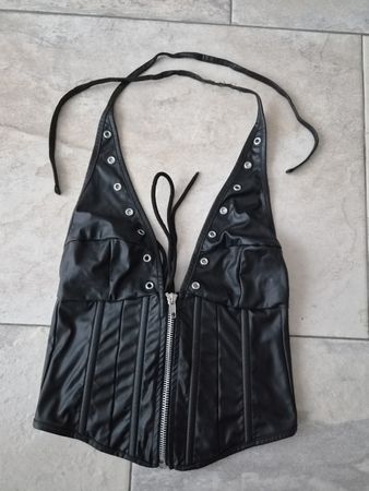 Magic X Neckholder-Corsett-Oberteil schwarz, Grösse M