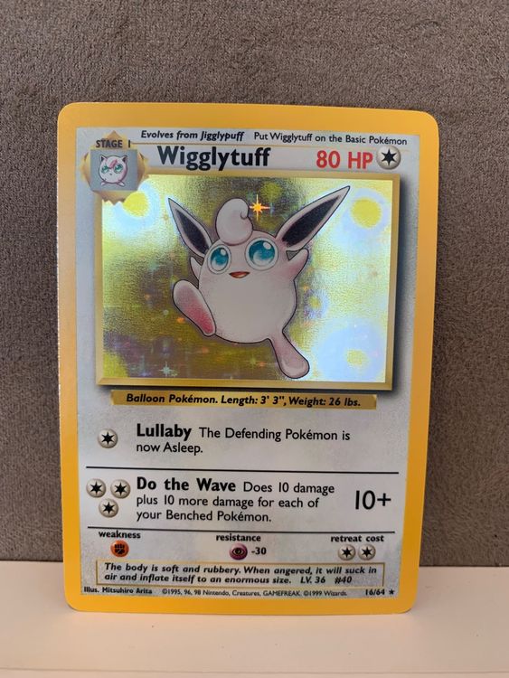 16/64 No Symbol Misprint Wigglytuff Holo ENG Pokemon Jungle