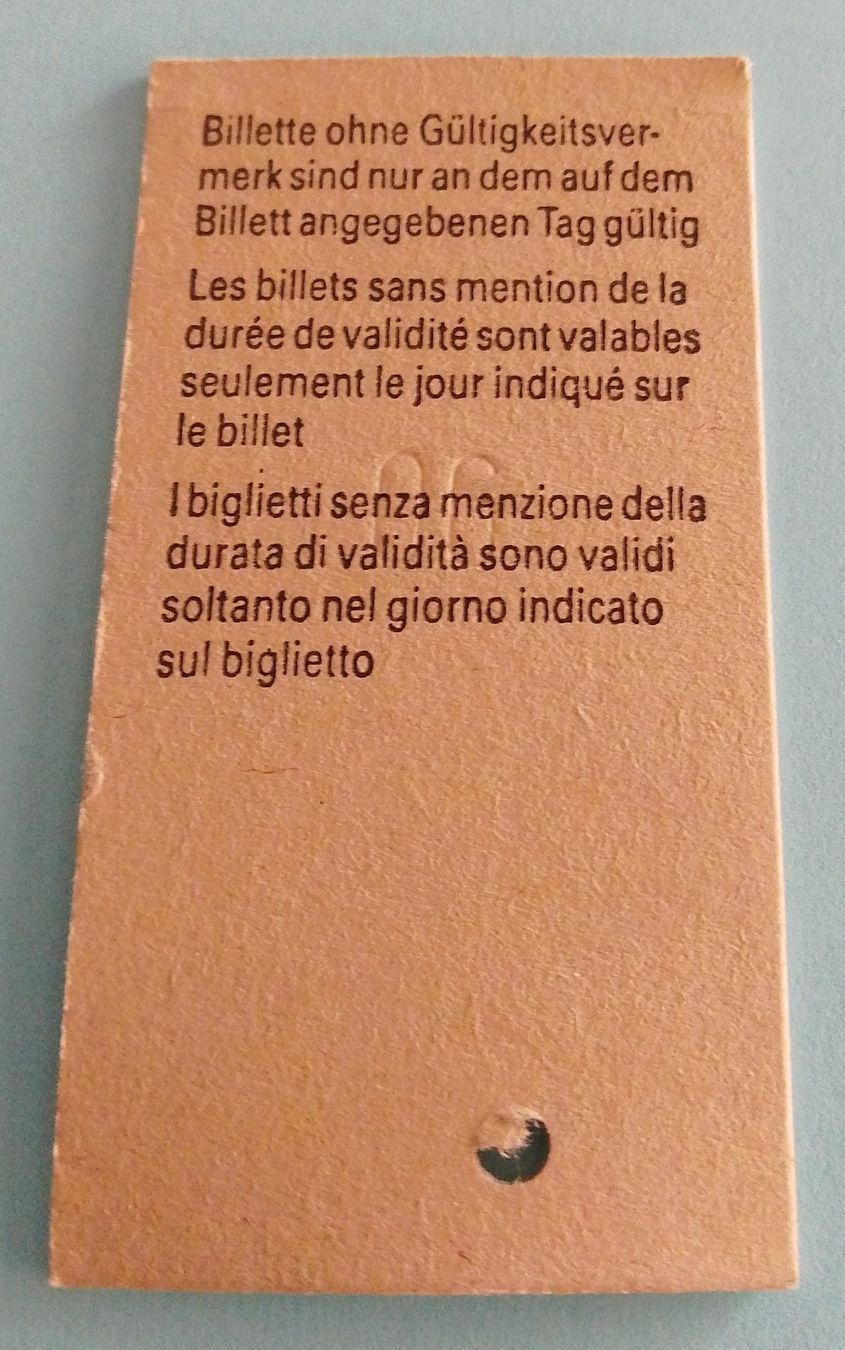 Biglietti: Billette Schweiz Lausanne Algle Moudon 2. Kl. 2515 – Usato da Wohlen AG venduto da salamanderspielwaren 1