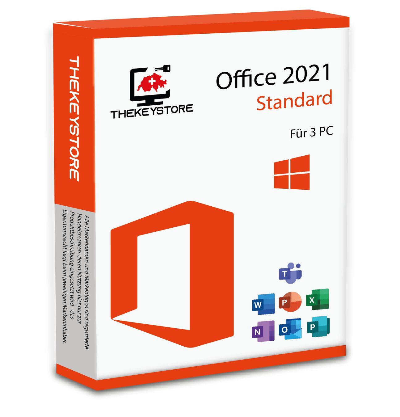 Microsoft Software: Office 2021 Standard - 3 PC's – Usato da Luzern venduto da TheKeyStore