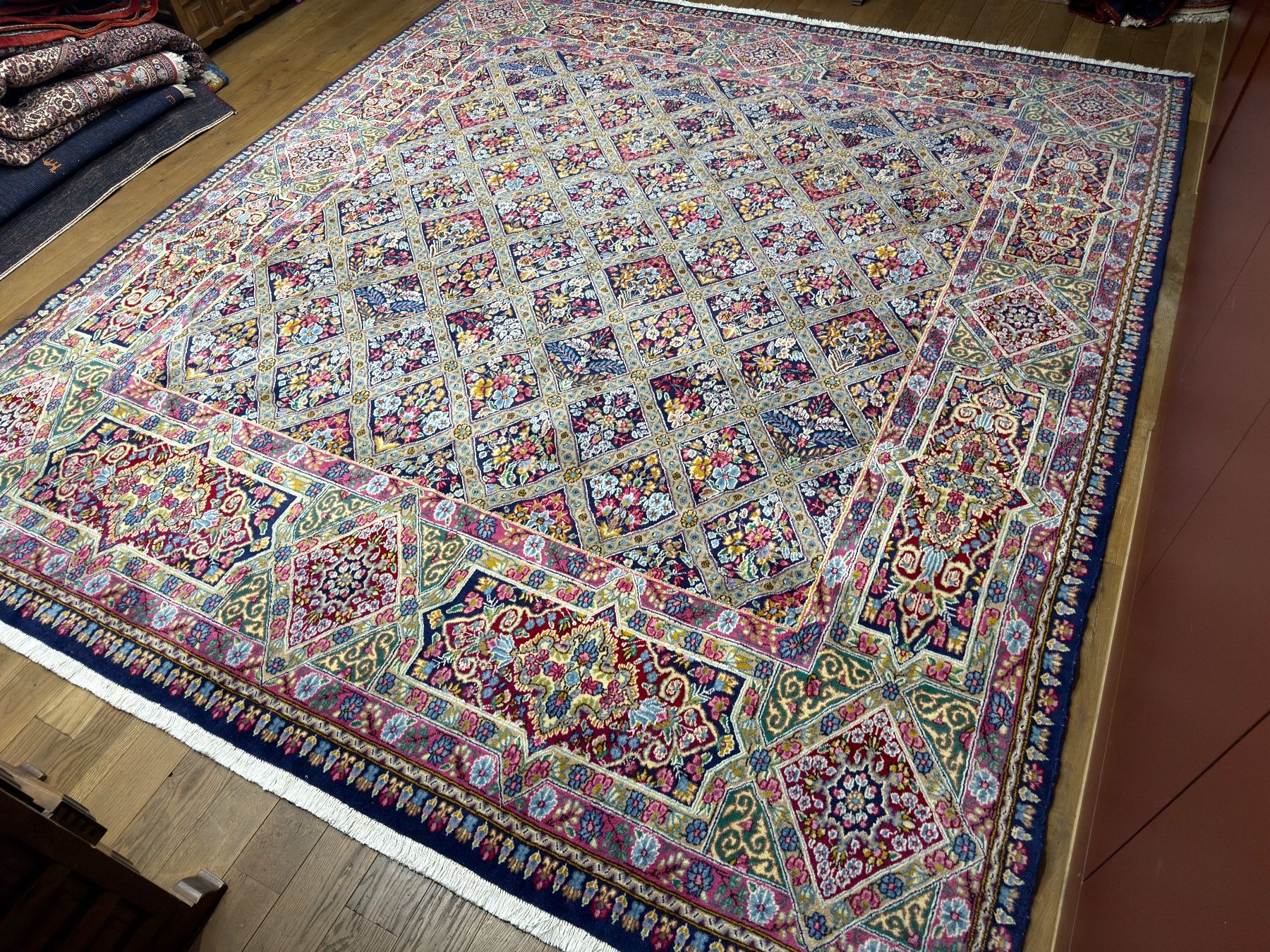 Tappeti: 3,5 x 3,1 m Kirman Perserteppich - fast quadratisch – Usato da Bennau venduto da Mayer_Carpets 2