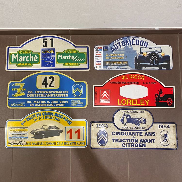 >RAR: Set Original RALLY Plaqueten Concours Oldtimer CITROEN (Gebraucht ...