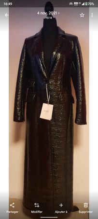 Manteau Max Mara en vinyl femme taille 38