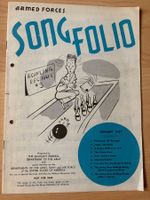 ARMED FORCES "SONG FOLIO" JAN. 1957" Piano Akkordeon Gitarre