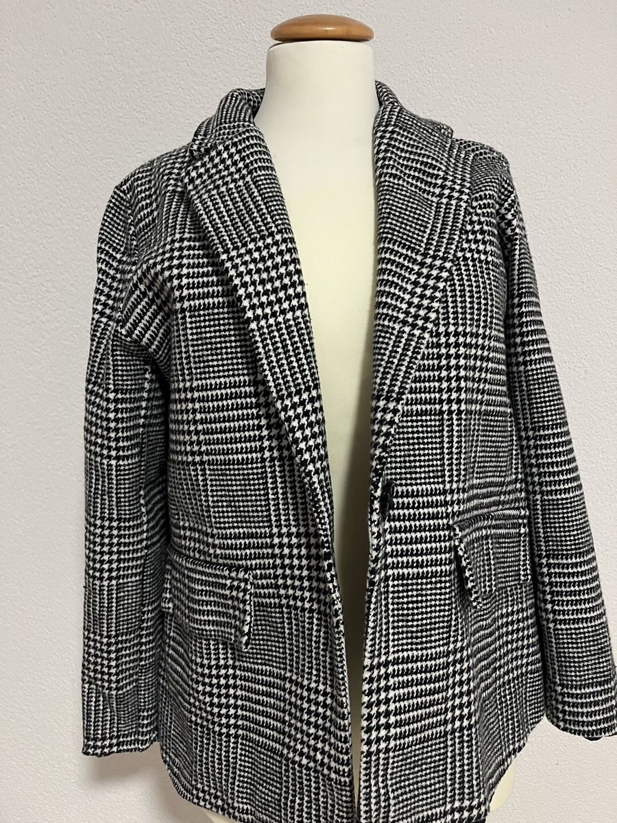 Giacche: Boohoo Blazer Glencheck Schwarz/Weiss Gr. 36 – Usato da Thalheim venduto da karmabis_ 1