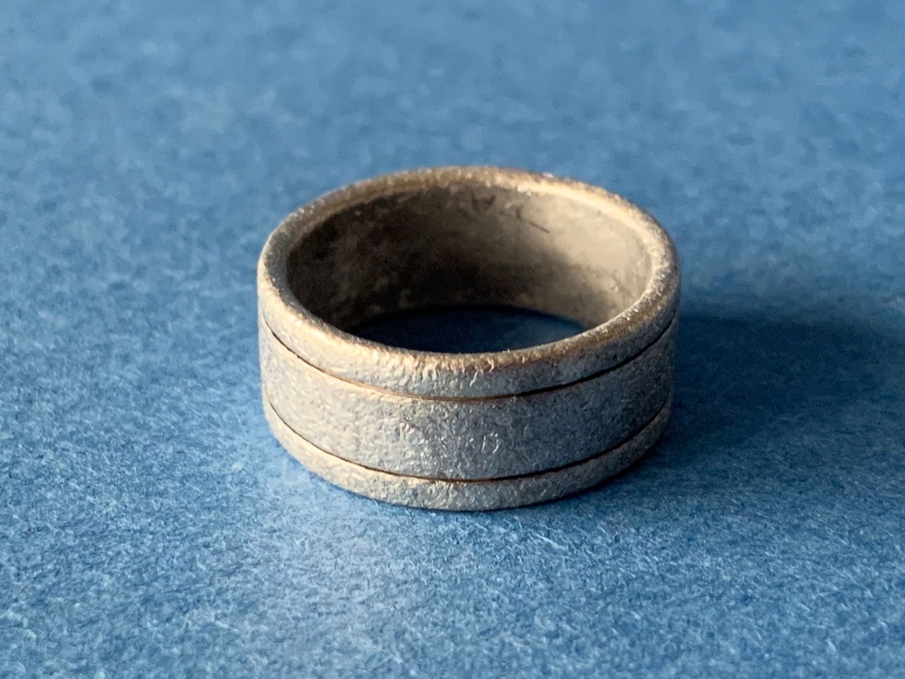 Anelli: Silberring matt double line (55) – Usato da Dittingen venduto da Bellevista 6