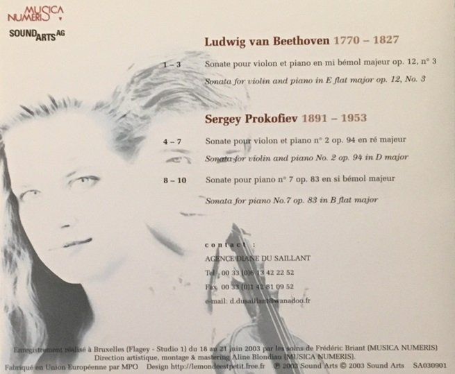 CD: Troussova / Troussov - Beethoven / Prokofiev – Usato da Grüningen venduto da azulamarillo 1