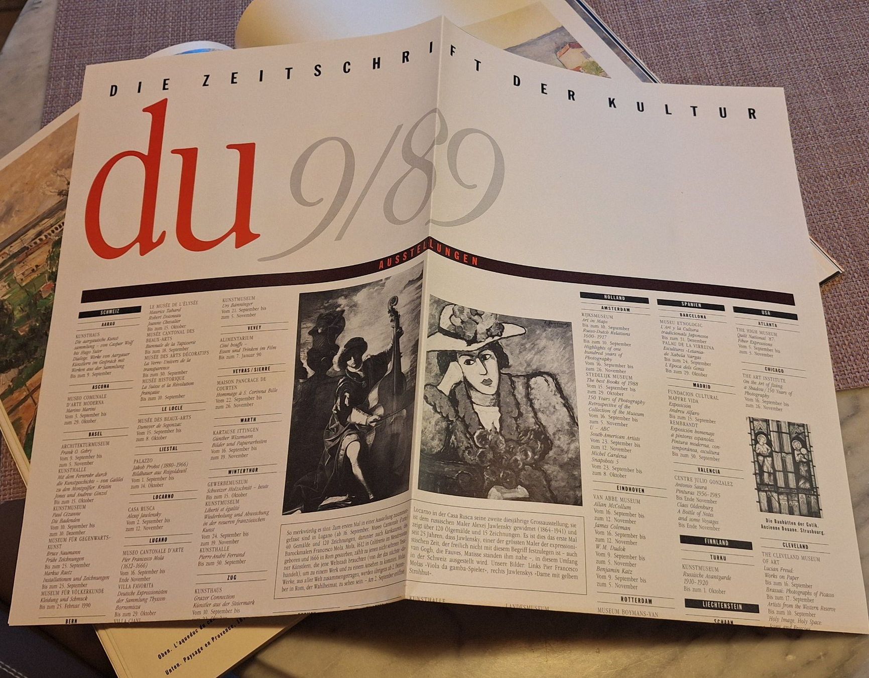 Riviste & Magazine: DU - Heft 9/1989 Paul Césanne - mit Beilage – Usato da Grabserberg venduto da Sahara947 3