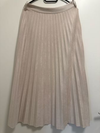 Zara Midirock Plissee Beige Gr. M