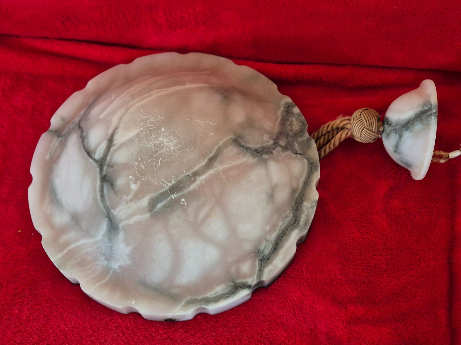 Lustres & lampes de plafonds: Vintage Alabaster Deckenlampe 35 cm – D'occasion à Monthey par McAuthor 8