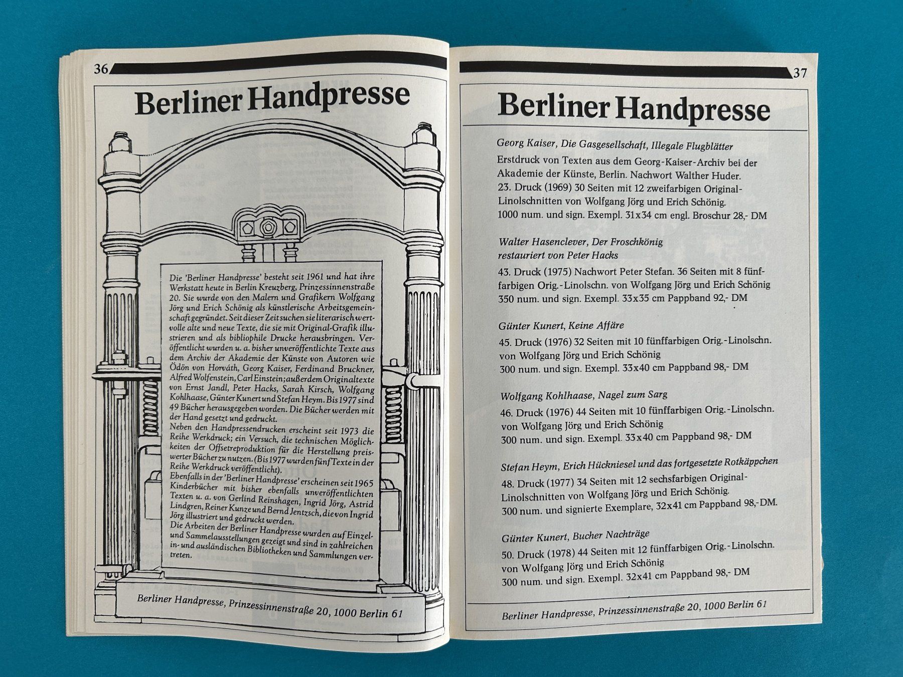 Libri: KATALOG DER MINIPRESSEN 1978/79 – Usato da Zürich venduto da Domus09 4