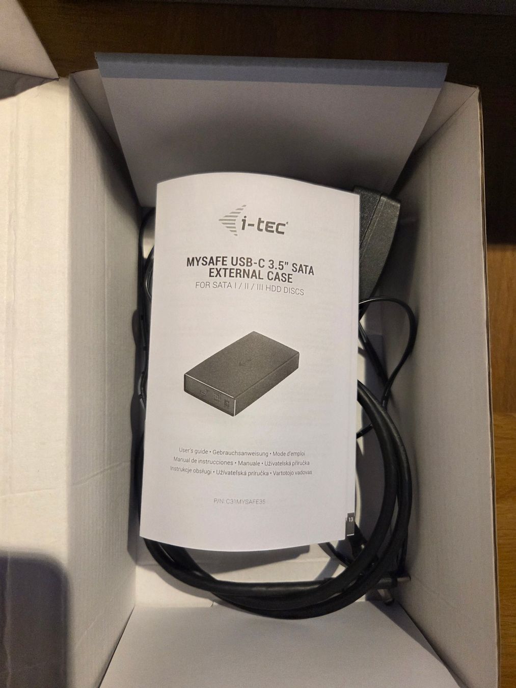 Disques durs: i-tec MySafe USB-C 3.5" SATA External Case – D'occasion à Zürich par Deluge 5