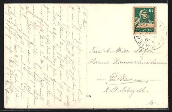 Cartoline postali: Rehetobel, Gesamtansicht aus der Vogelsc – Usato da Berlin venduto da bartko-reher 1
