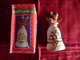 Weihnacht Glocke Christbaumschmuck Christmas Bell Elch Kind