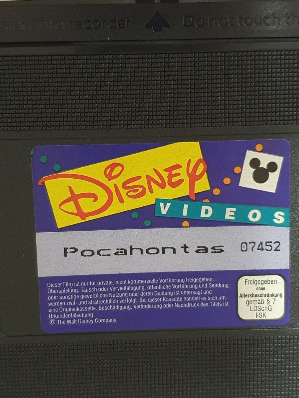 Tutti i VHS: Pocahontas VHS Walt Disney – Usato da Oberdorf BL venduto da BaldenEagle 2