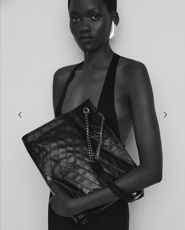 Saint Laurent Niki shopping in vintage leather bag