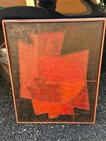 Mid-Century Modern Abstract Painting - signed Rod Paul