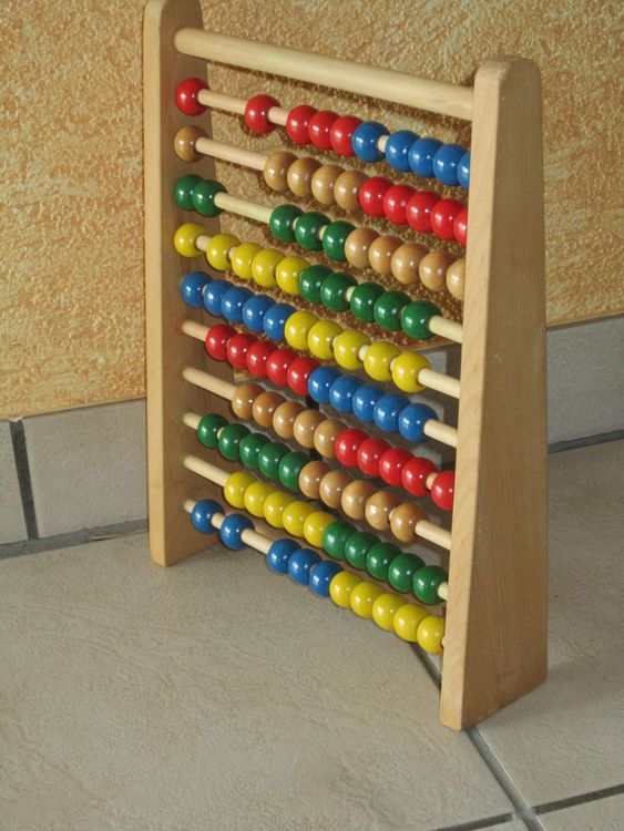 Beluga Zählrahmen Bunt - Rechenrahmen Mit 100 Holzkugeln Für Kinder