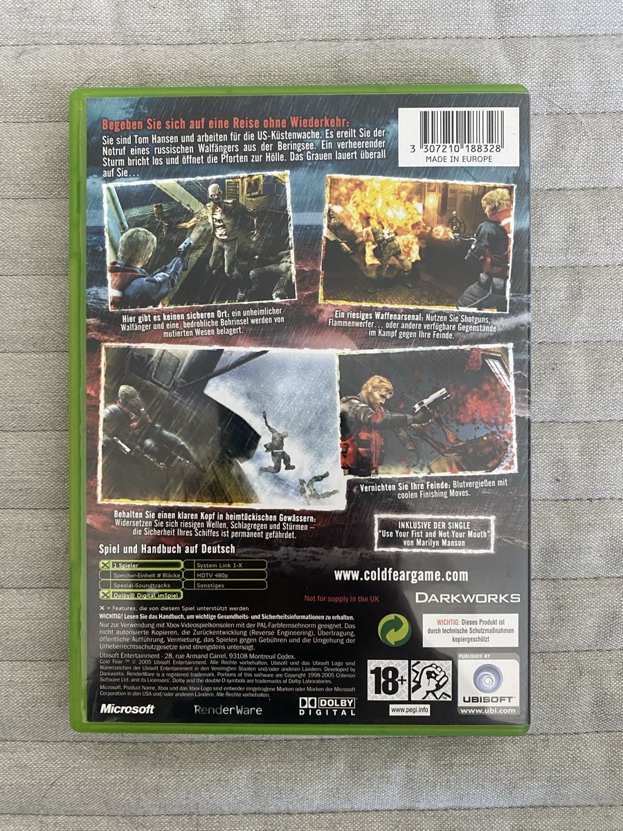 Microsoft Giochi: Cold Fear für Xbox – Usato da Thunstetten venduto da Virus_33 2
