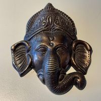 Indische Wandmaske  Ganesha (Messing/Metallguss)