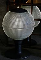 Holophane Stehleuchte, Lampe, Stehlampe auf kl. Gussfuss