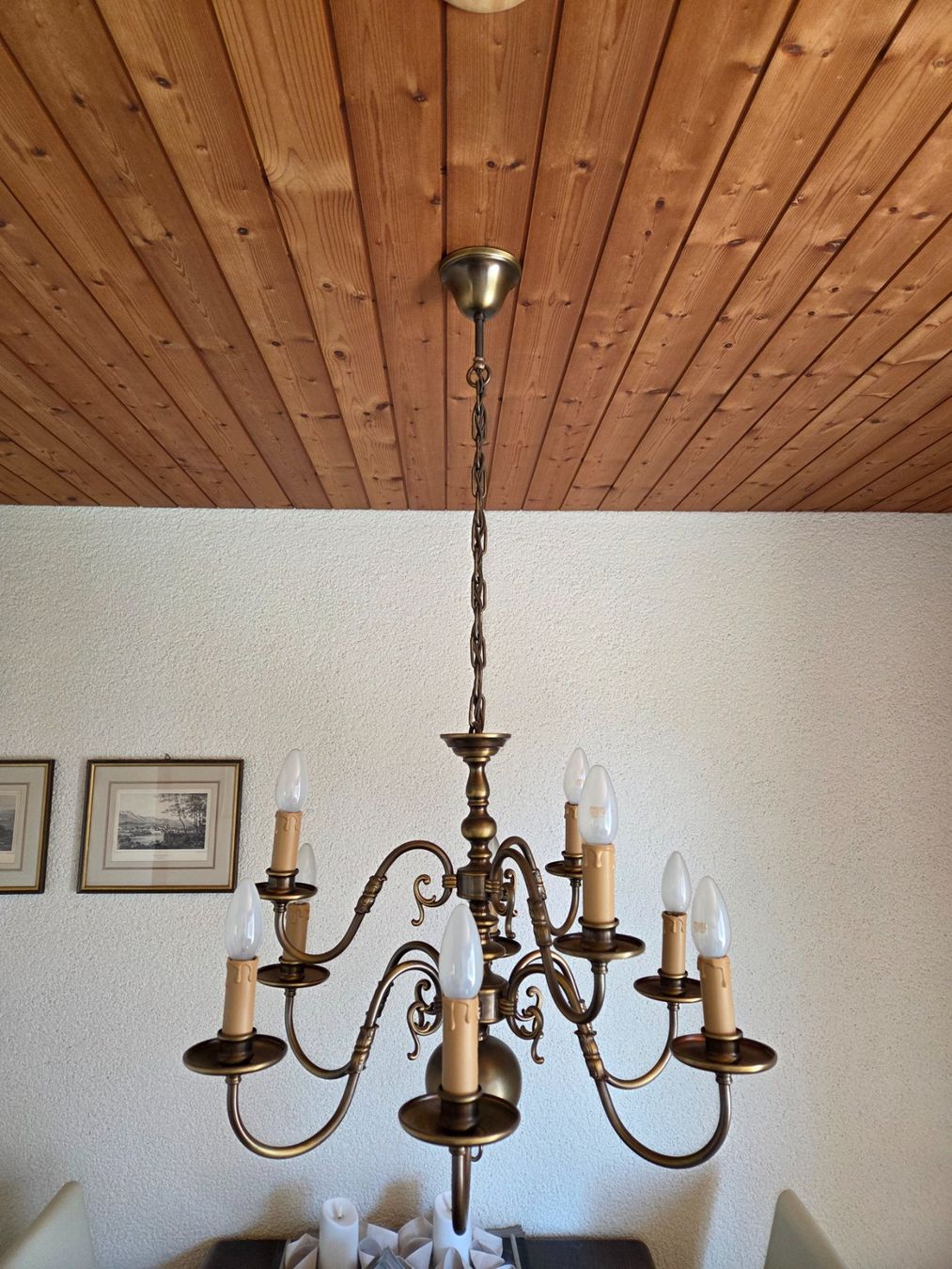 Lampadari & plafoniere: Messing Kronleuchter – Usato da Jegenstorf venduto da cla_d57p