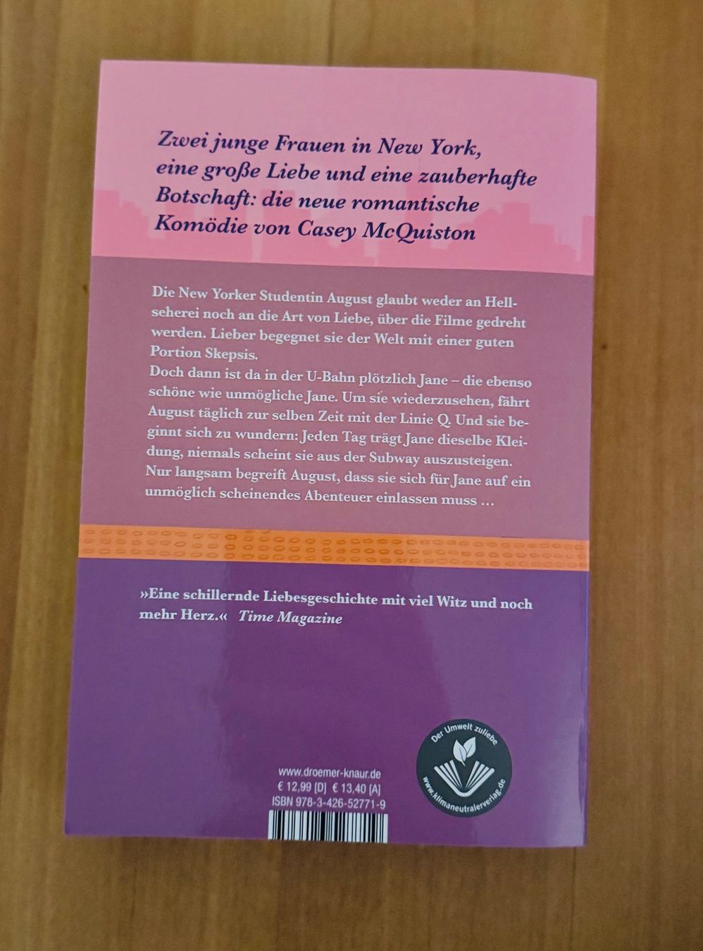 Bücher: one last stop- Casey McQuiston – Gebraucht aus Bettwil von bellis_perennis_222 1