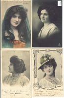 4 AK - Damen Frauen Portrait - Femme