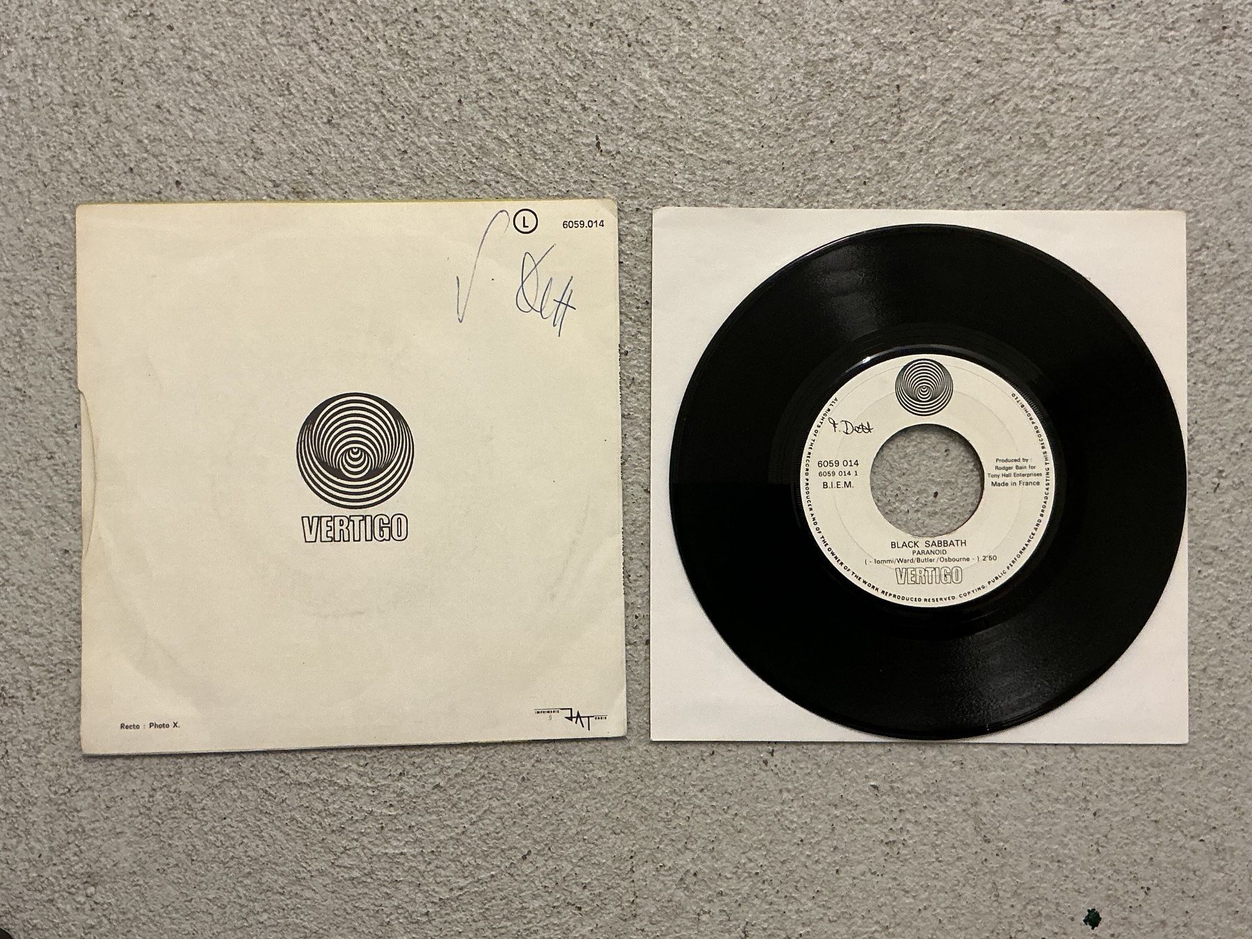 Schallplatten: Black Sabbath Single - Paranoid Vertigo – Gebraucht aus Winterthur von Tumko_7_Vinyl 1