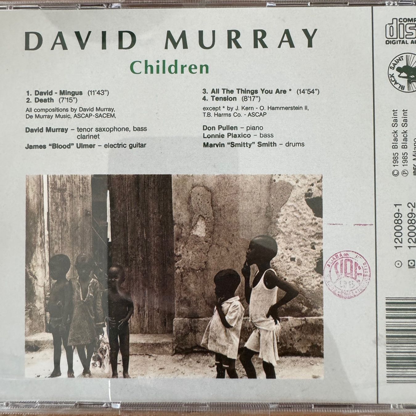 CDs: David Murray w/ Don Pullen, L. Plaxico (CD Black Saint) 1985 – Gebraucht aus Zug von Mirare9 2