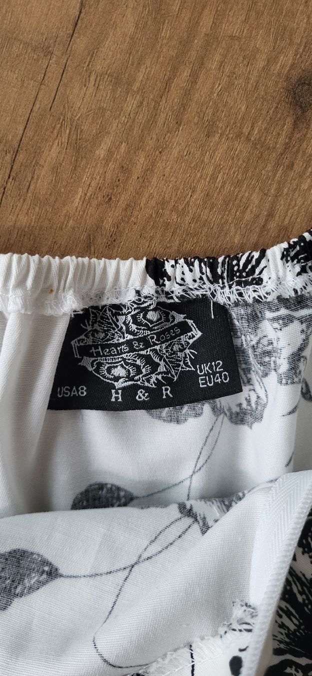 Kleider: H&R Kleid, Gr. 40, weiss mit Blumenmuster – Gebraucht aus Kaltbrunn von BarbaraR 3