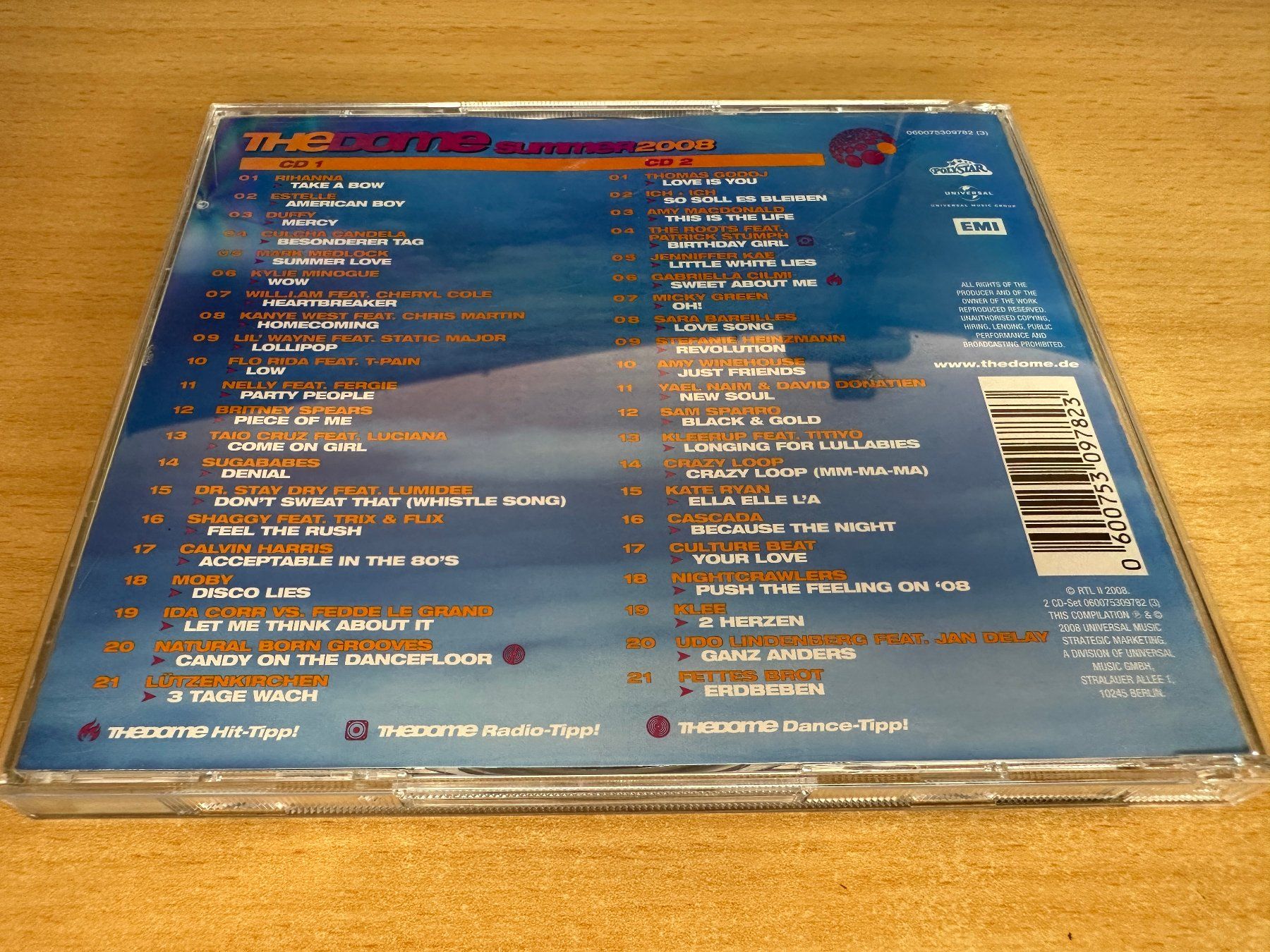 CD: Various – The Dome Summer 2008 - 2 CD – Usato da Rikon im Tösstal venduto da Alpenmutz 1