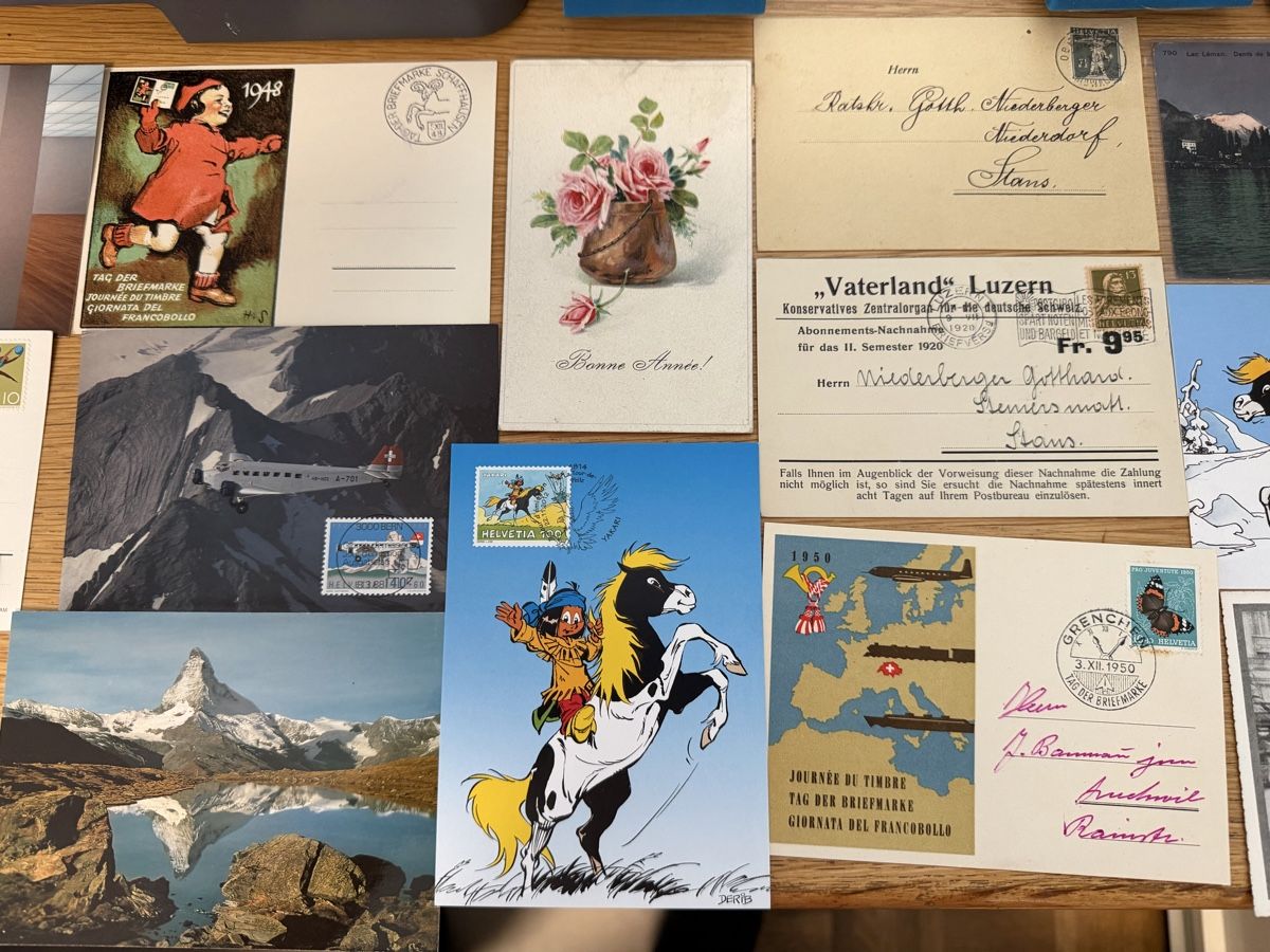 Cartoline postali: 80 PK/AK und Maximumkarten Schweiz ab Alt – Usato da Murgenthal venduto da Tina_4055 2