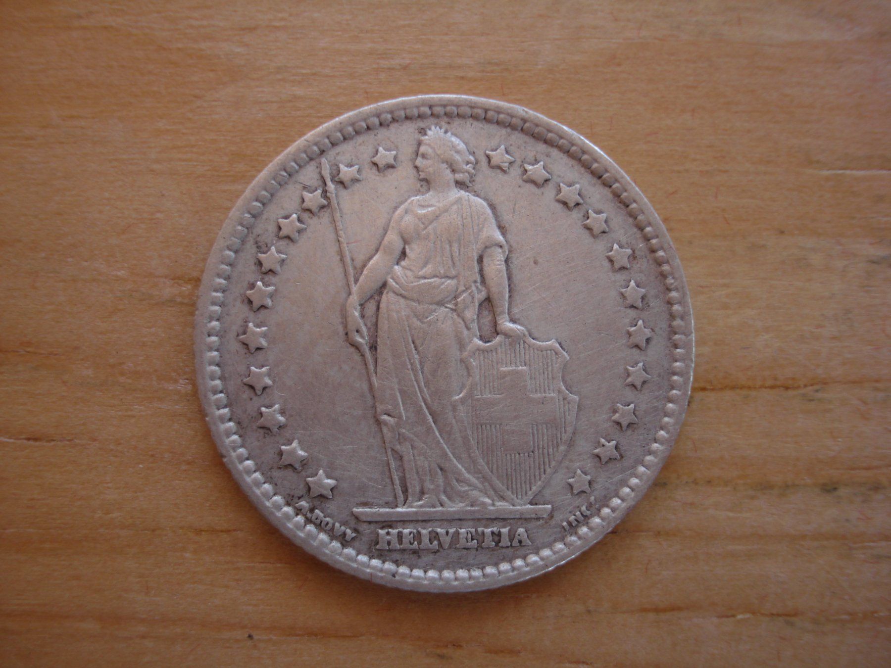 Alle Münzen: (C1) 1 Franken 1901 VZ – Gebraucht aus Erlach von Net-Coins 1