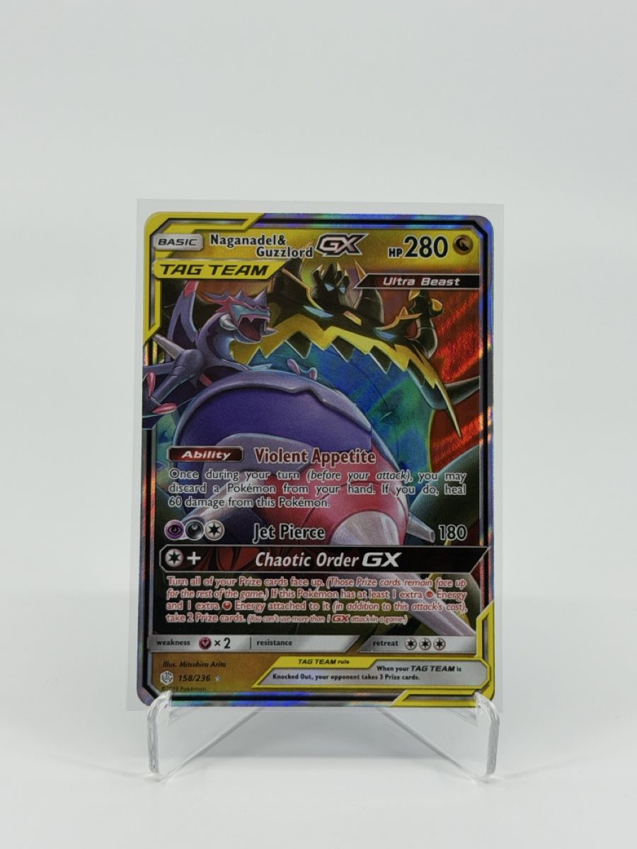 Pokémon Carte collezionabili: Naganadel & Guzzlord GX - 158/236 – Nuovo (secondo la descrizione) da Uster venduto da Falino