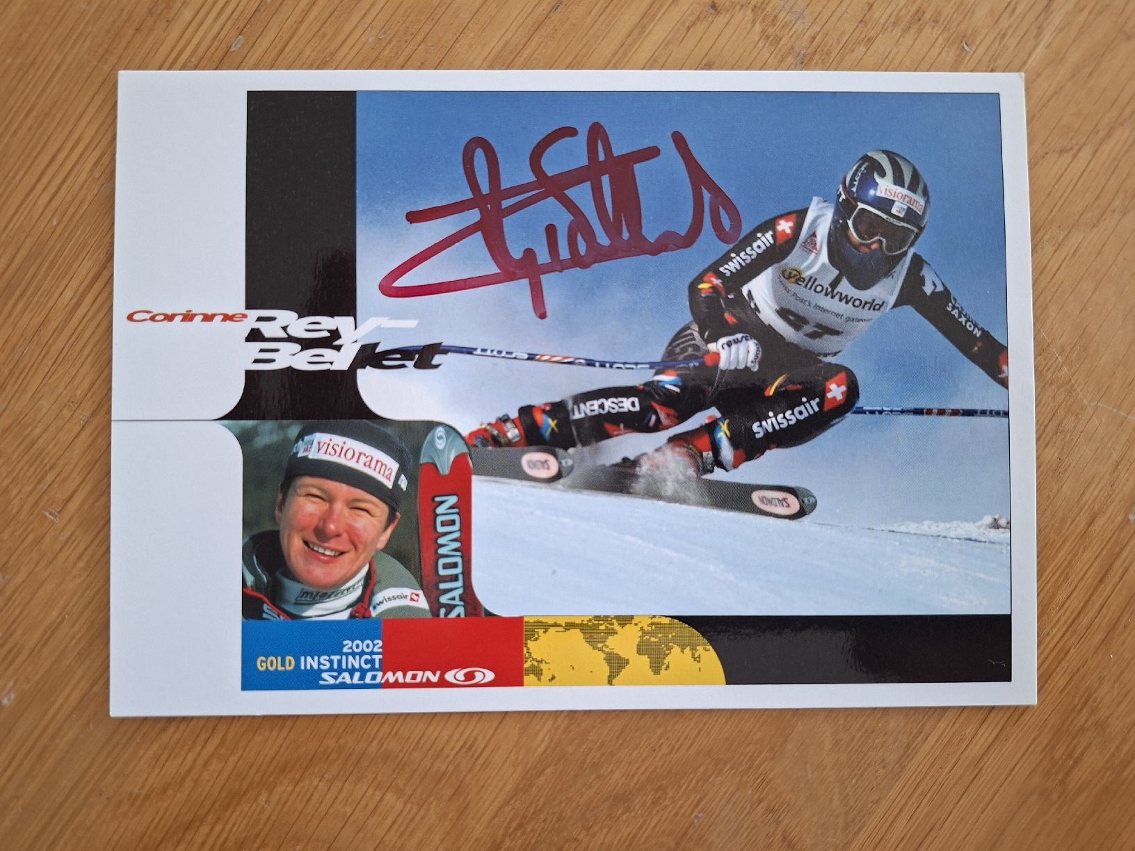 Autografi: Corinne Rey Bellet Autogrammkarte – Usato da Thun venduto da wuschu