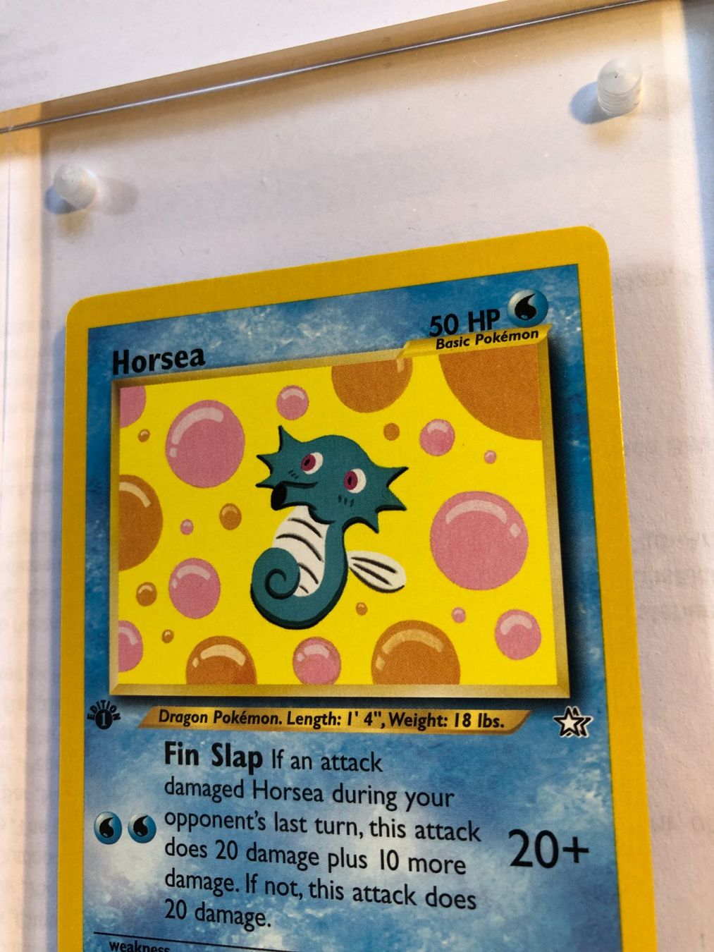 Sammelbilder & Trading cards: Horsea 1st Neo Genesis - MINT - ab 1.- – Gebraucht aus Giubiasco von dan_pr8b 3