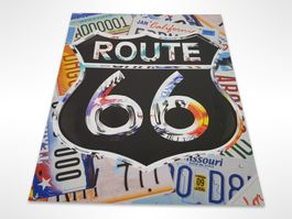 Blechschild Route 66