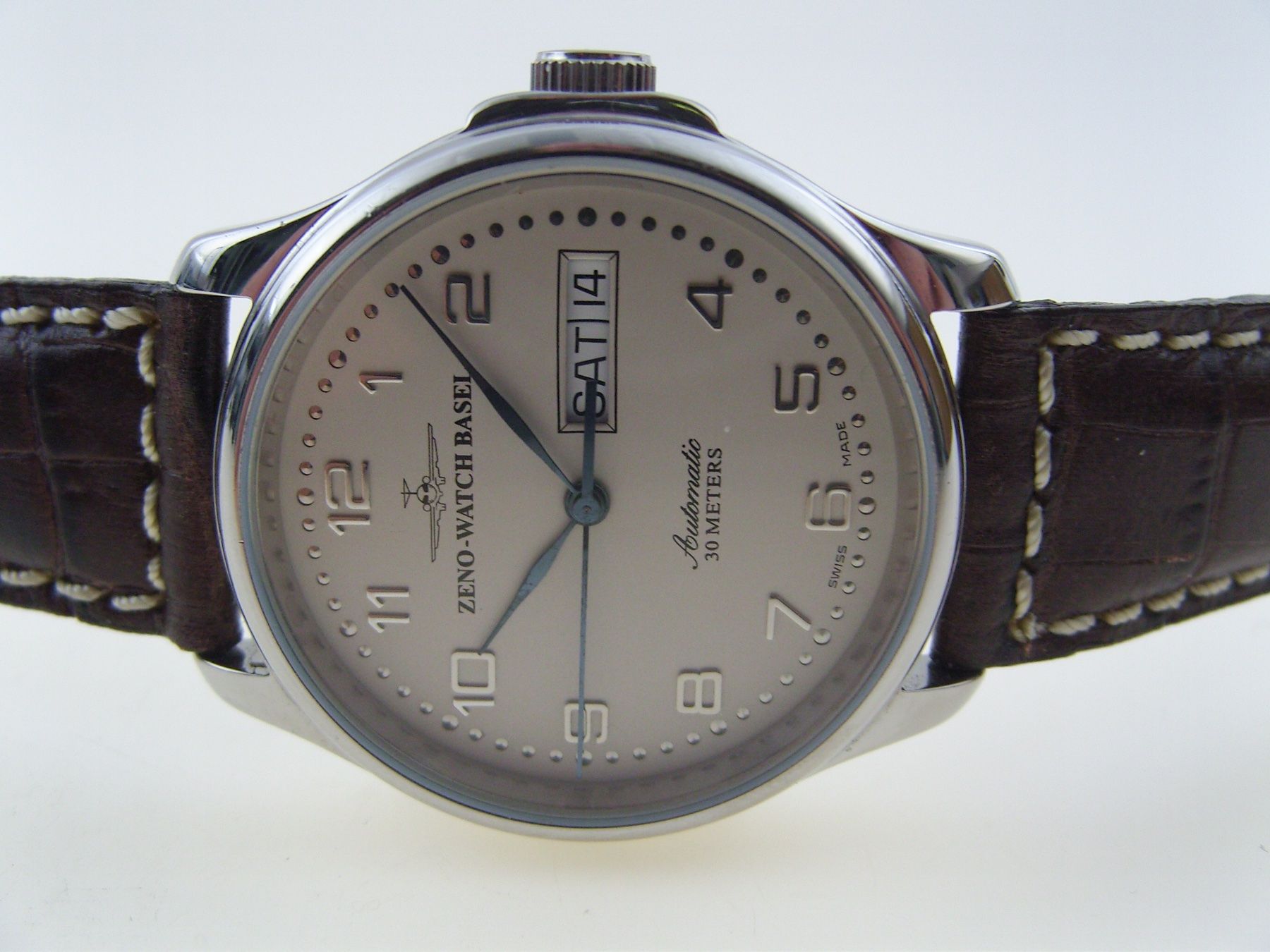 Zeno Uhren: Neue Zeno-Watch Basel Herrenuhr Basic Retro Automatic – Neu und originalverpackt aus Mels von niezie2002 6